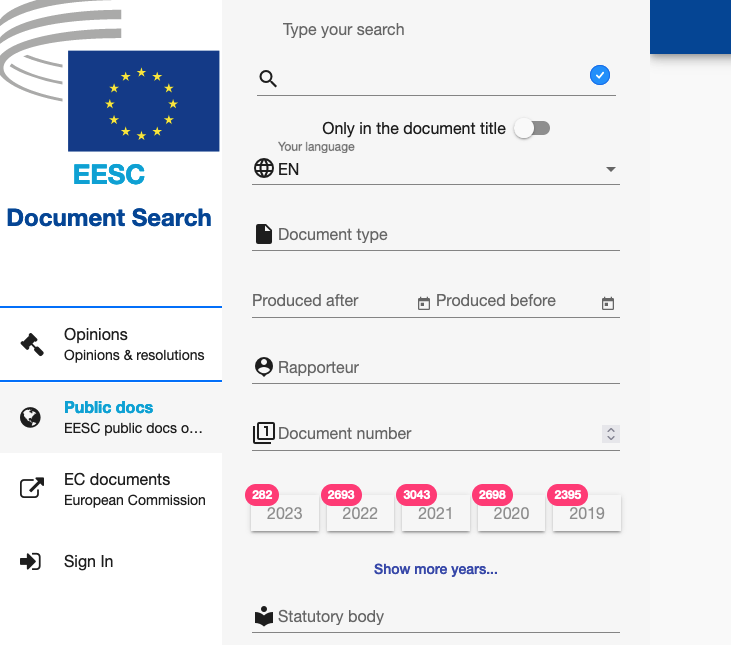 site de recherche EESC