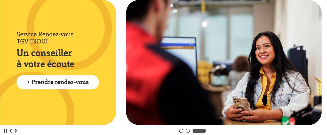 exemple de carrousel sur le site tgvinoui.sncf